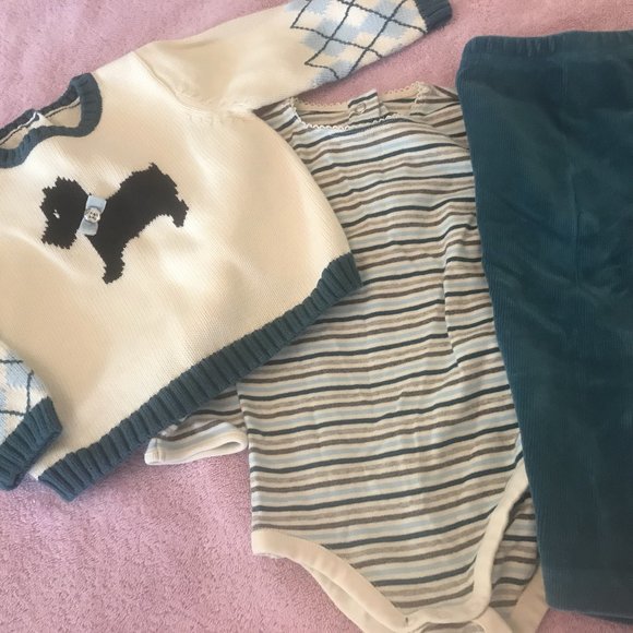 NWOT gymboree best friend top sweater pant 12-18 m - Picture 1 of 7